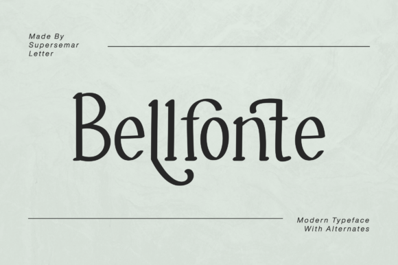 Belfonte Display Font for Web Design