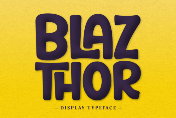 Blaz Thor: A Bold Display Font for Editorial Design