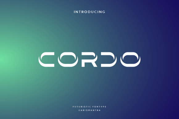 Cordo: A Modern Display Font for Digital Branding