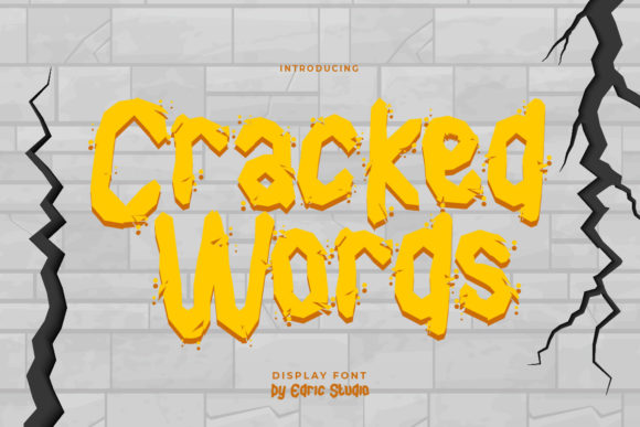 Cracked Words: A Display Font That Speaks Volumes