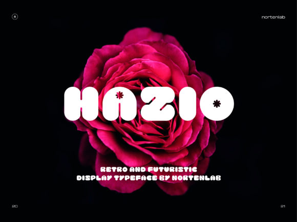 Hazio: A Modern Retro Typeface for Editorial Design