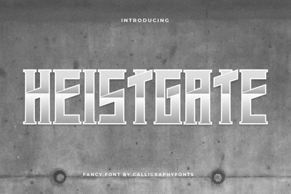 Heistgate: A Bold Display Font for Digital Branding