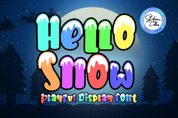 Hello Snow: A Playful Display Font for Digital Creativity