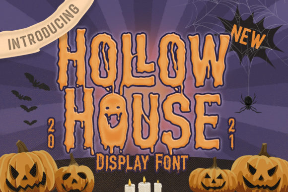 Hollow House Font for Bold Editorial Design