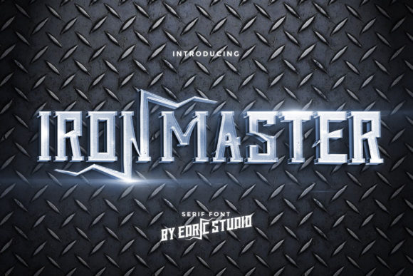 Iron Master: A Bold Display Font for Modern Web Design