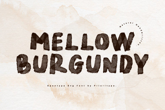 Mellow Burgundy Font for Web Design