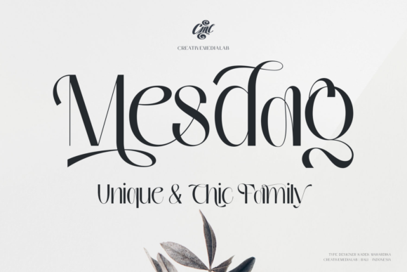 Mesdag: A Display Font That Elevates Digital Branding