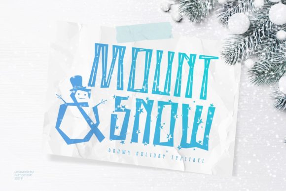 Mount and Snow: A Modern Font for Small Business Branding