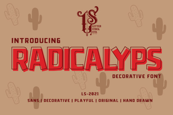 Radicalyps: A Bold Display Font for Modern Design