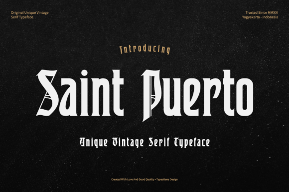Saint Puerto Font for Web Design and Branding