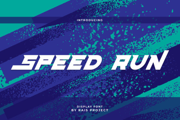 Speed Run: A Bold Display Font for Editorial Design