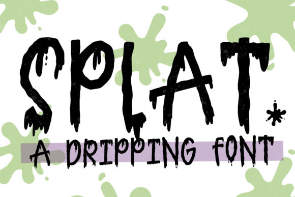 Splat Font for Halloween Web Design