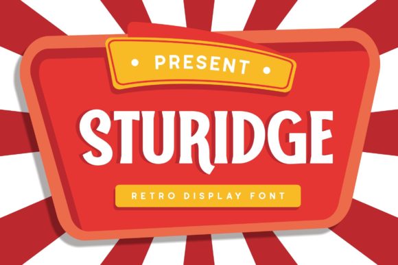Sturidge: A Bold Display Font for Branding and Creativity
