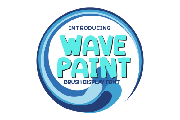 Wave Paint: A Brush Texture Display Font for Web Design