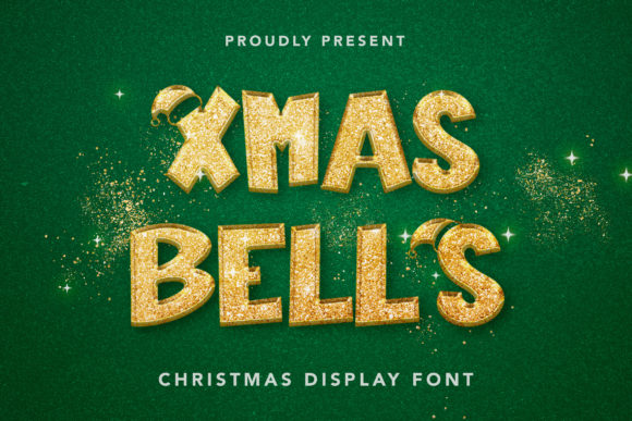 Xmas Bells Font for Festive Design