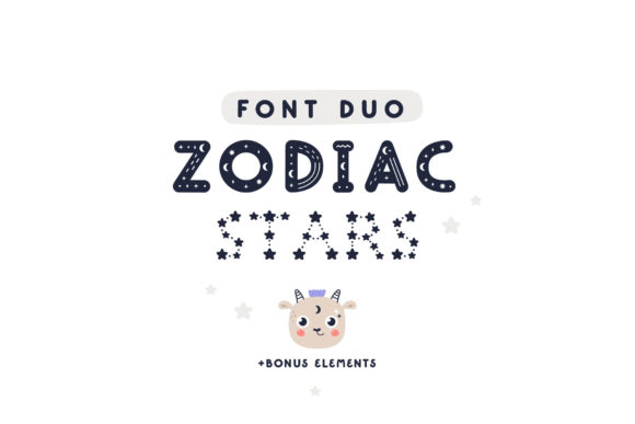 Zodiac Stars Font for Business Branding